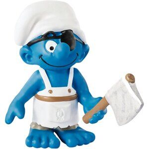 Vintage Authentic Schleich Pirate Smurf Ship's cook (Made in Germany) New w/Tag
